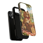 Cocker Spaniel Picnic Scene phone case | vintage dog art