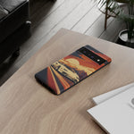 Retro Sunset Countach phone case | Sports car tough cover