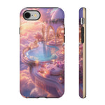 Floating Pool Deck Phone Case, Pastel Cloud 3D Render Cover