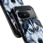 Siberian Husky Geometric Diamond Art Tough Phone Case