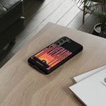 Silverado sunset truck Phone Case | Retro pickup silhouette
