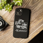 White S2000 Roadster Collage JDM Tough Phone Case Cover Gift
