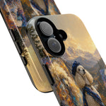 Poodle Painter Scene phone case | Artistic Dog Landscape