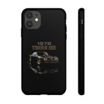 1978 Trans Am Phone Case Featuring Black Firebird Muscle Car Artwork