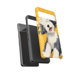 Sheepdog Hair Flip Phone Case Funny Dog Lover Gift