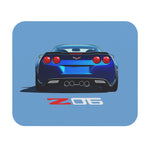 C6 Z06 Mouse Pad Blue Chevy Sports Car Desk Mat Gift for Car Fans