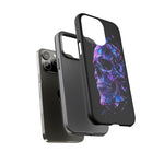Holographic Skull Phone Case, Shattered Glass Iridescent Cover