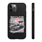 R34 Skyline GT-R Sakura Mountain JDM Tough Phone Case Gift