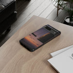 Temple Bell Sunset Phone Case Japan Zen Tough Case