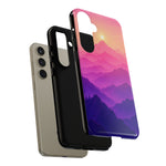 Pastel Mountain Haze Vaporwave Art Tough Phone Case