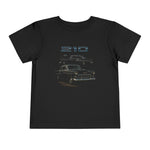 1955 Chevy 210 Toddler T-Shirt – Classic Black Hot Rod Graphic Tee