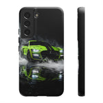 Lime Green 2022 GT500 Phone Case, Smoke Studio Reflection Cover