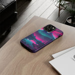 2 Rounds Canada Retina Artwork Vaporwave Phone Case – Landscape Aesthetic