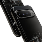 Black Classic C10 Truck Phone Case | Vintage Pickup Reflection, Minimal Auto Design