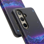 Retro Neon Mountains Phone Case | Vaporwave Galaxy Landscape
