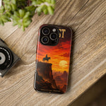 Western Sunset Cowboy Phone Case | Rugged Protective Cover