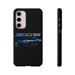 Blue C7 Z06 Sports Car Tough Phone Case Track Style Cover Gift