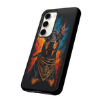 Doberman Bandana Portrait Tough Phone Case - Color Splash