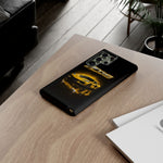 Z06 Corvette Phone Case, Yellow Neon Chrome Studio Cover