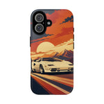 Retro Sunset Countach phone case | Sports car tough cover