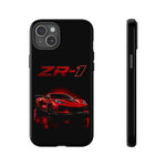 Red ZR1 C8 Phone Case for Chevy Fans, Tough Cover