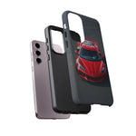 Red C8 Z06 Track Wing Tough Phone Case Cover Gift Art