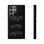 Black 300ZX Sports Car Tough Phone Case - Multi View