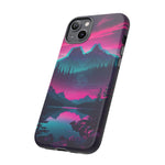 2 Rounds Canada Retina Artwork Vaporwave Phone Case – Landscape Aesthetic