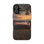 1969 C3 Corvette Phone Case, Orange Dirt Trail Dusk Cover, Gift