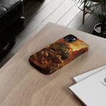 Land Cruiser FJ40 Classic 4x4 Red Rock Canyon Art Tough Phone Case