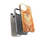 Pomeranian Tiny Fox Fluffy Art Tough Phone Case