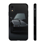 Black NSX Low-Key Minimal Tough Phone Case for 90s JDM Fans