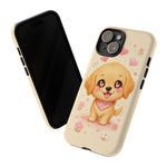 Golden Retriever Heart Eyes Kawaii Pet Dog Art Tough Phone Case