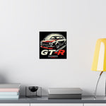 Hakosuka Skyline GT-R Poster JDM Classic Car Red Retro Wall Art