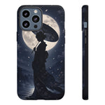 Geisha Parasol Moonlight Art Tough Phone Case