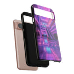 Empty Mall Escalator Vaporwave Art Tough Phone Case