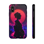 Neon Geisha Silhouette Phone Case | Tough Cover