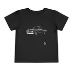 1967-1972 Chevy C10 Pickup Truck Toddler T-Shirt Silhouette Graphic Tee Black