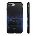 Neon Blue Sports Car C8 Phone Case | Tough Cases