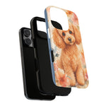 Miniature Poodle Whimsical Watercolor Art Tough Phone Case
