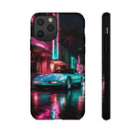 1980s Sports Car C4 Miami Nights Aesthetic Tough Phone Case