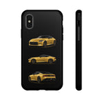 Gold Fairlady Z Classic Sports Car Tough Phone Case - 3 View