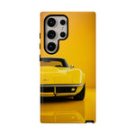 Yellow Corvette Phone Case, C3 Stingray Classic Sports Cover, Gift