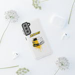 Z06 Corvette Phone Case, Yellow Sketch Reveal Chrome Cover