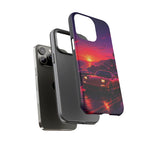 FD RX-7 Retro Sunset Sports Car Tough Case | Neon Vaporwave Beach Drive