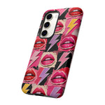 Pop Art Lips and Lightning Bolt Phone Case