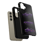 Purple R33 Skyline GTR JDM Sports Car Phone Case Tough Multi View