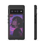 Melancholy Anime Girl Phone Case Vaporwave Tough Case