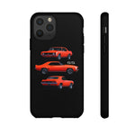 1969 Camaro SS Orange Triple View Muscle Car Tough Phone Case