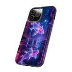 Neon Koi Reflection Vaporwave phone case | Tough Cover